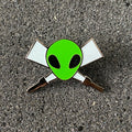 Little Green Men | Glow In The Dark Alien | Enamel Pin