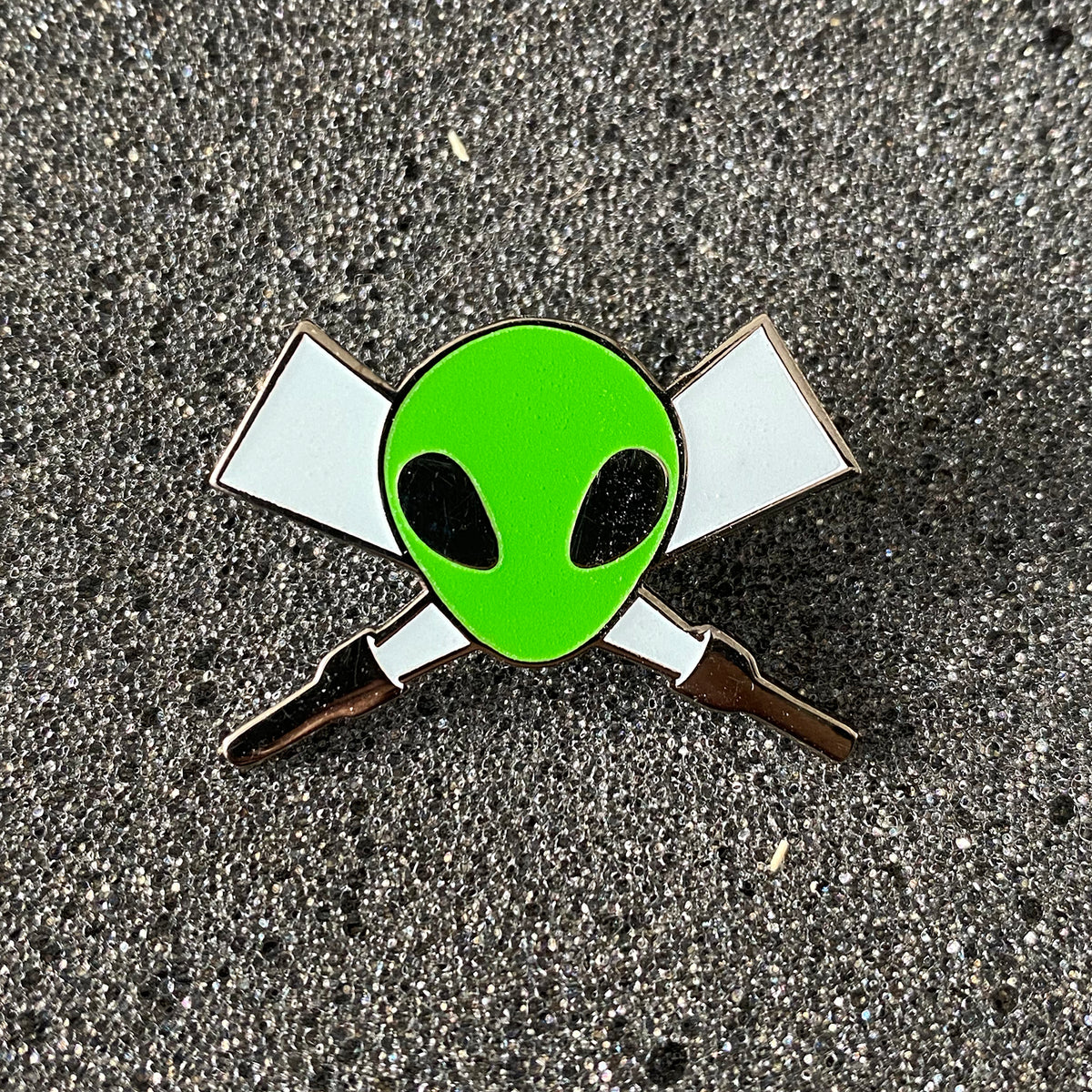 Little Green Men | Glow In The Dark Alien | Enamel Pin
