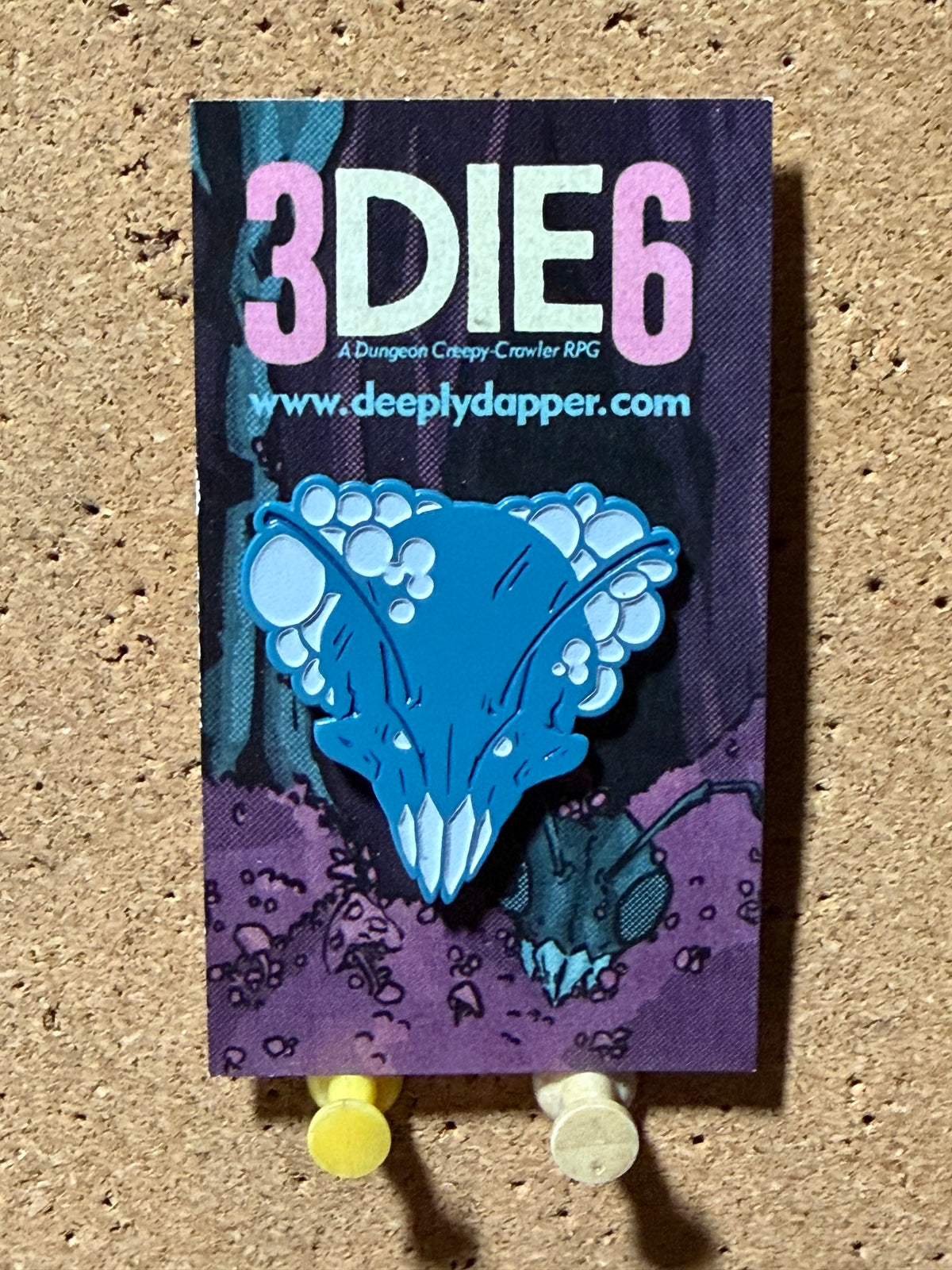 3DIE6 | Glow In The Dark | Enamel Pin