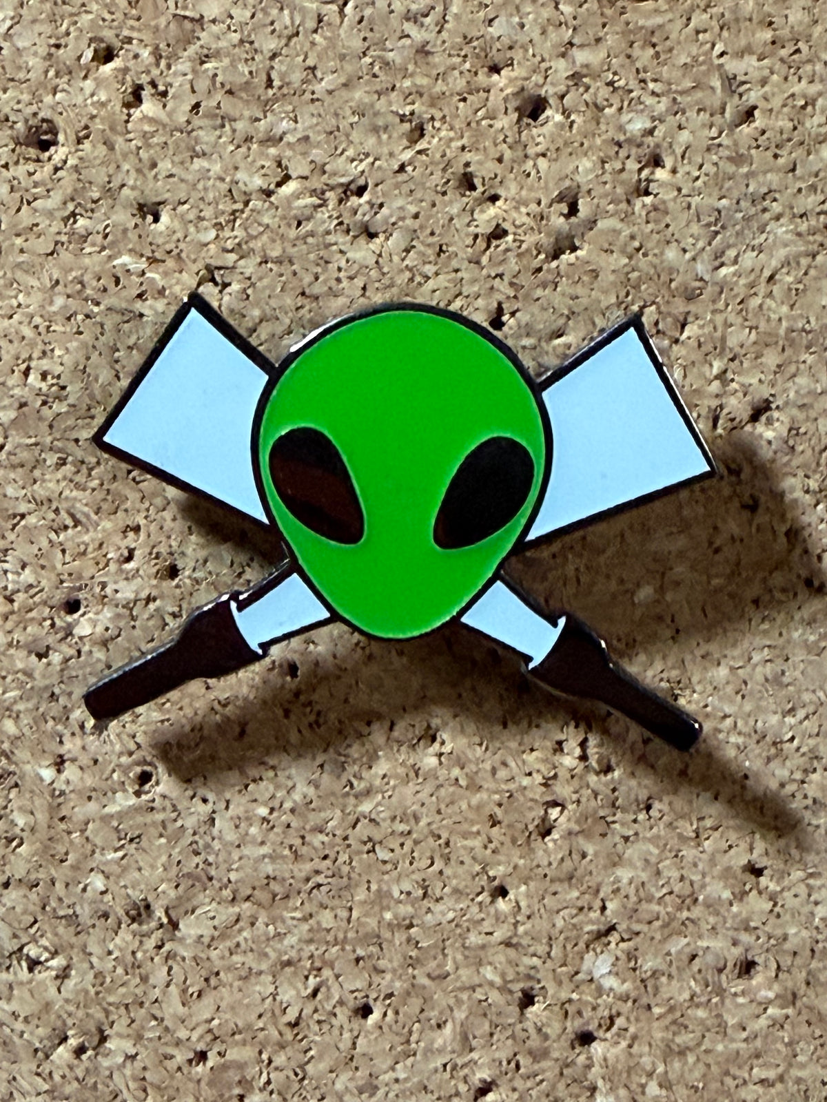 Little Green Men | Glow In The Dark Alien | Enamel Pin