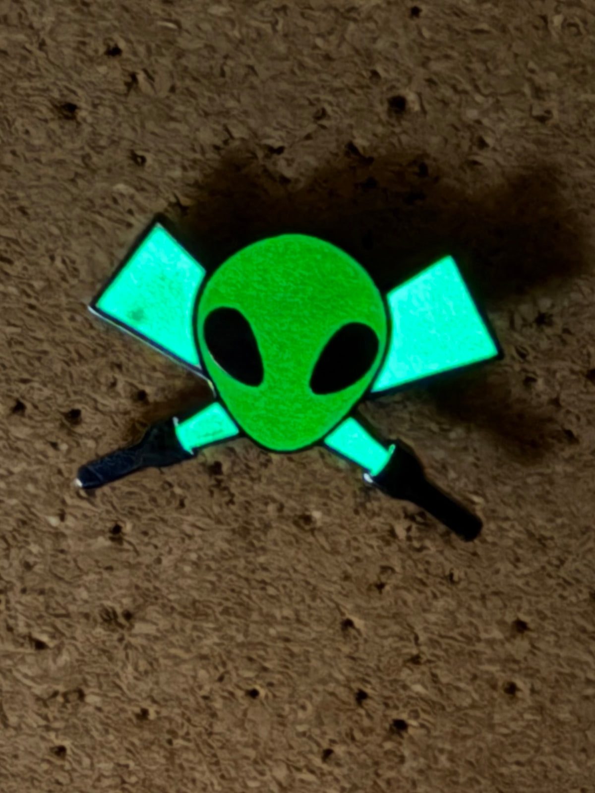 Little Green Men | Glow In The Dark Alien | Enamel Pin