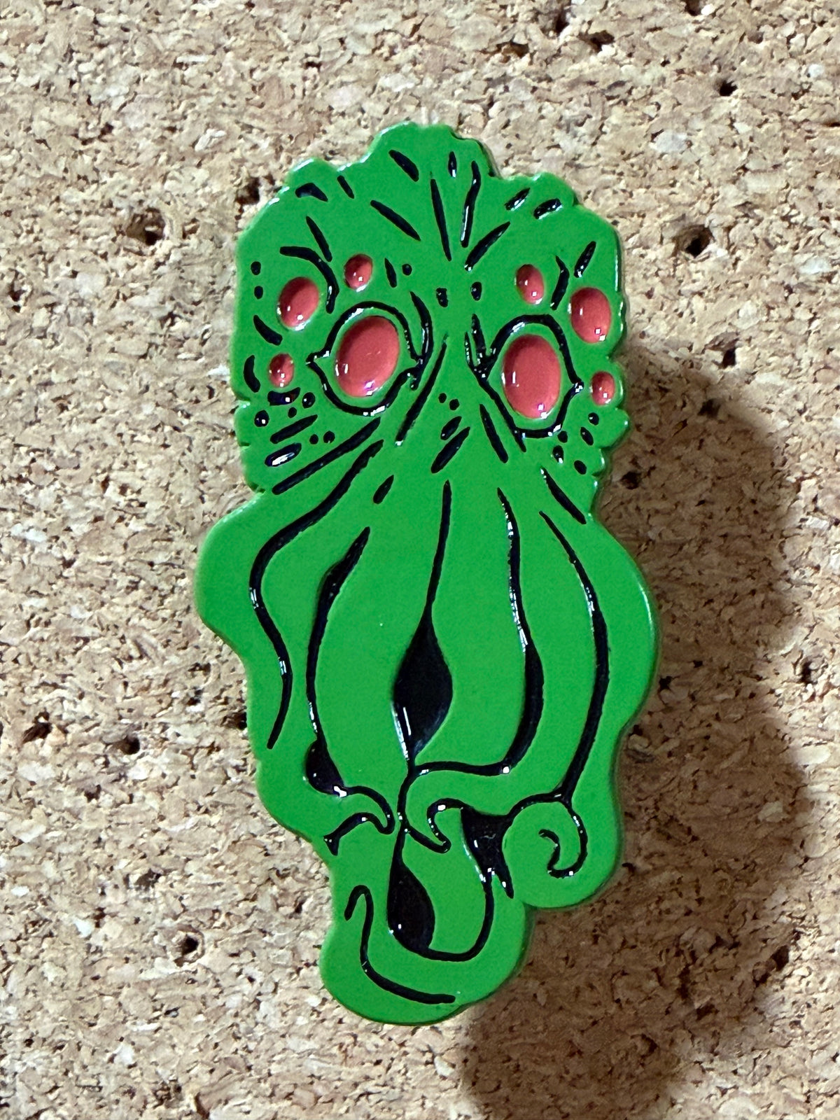 Cthulhu | Green and Red | Enamel Pin