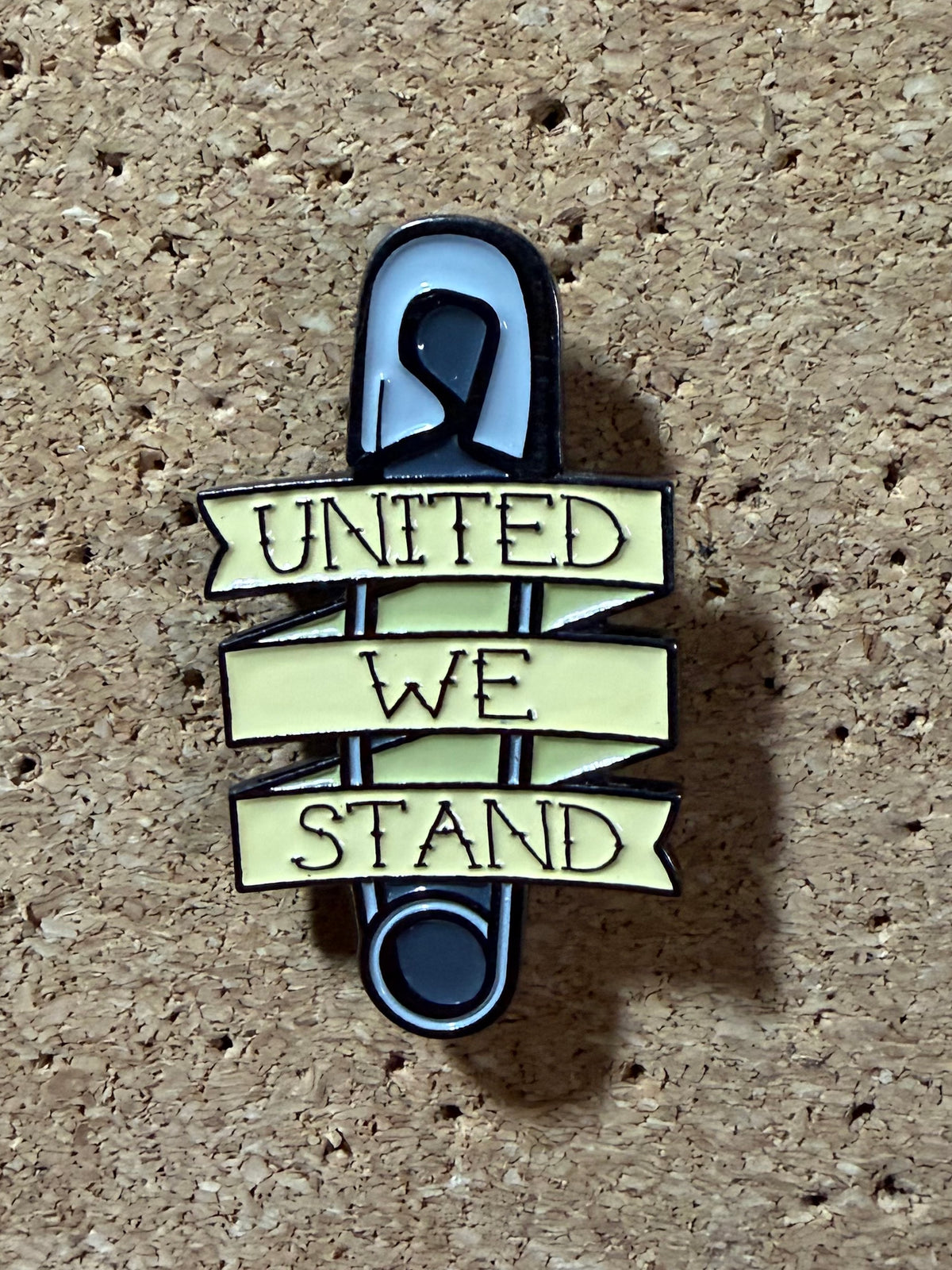 United We Stand | Safety Pin | Enamel Pin