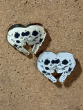 Conjoined Skulls | Horror Heart | Enamel Pin