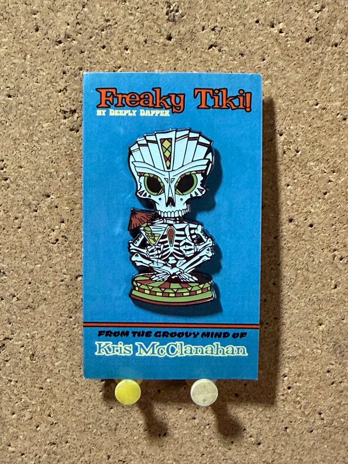 Skeleton Cocktails|  Freaky Tiki Collection | Enamel Pin