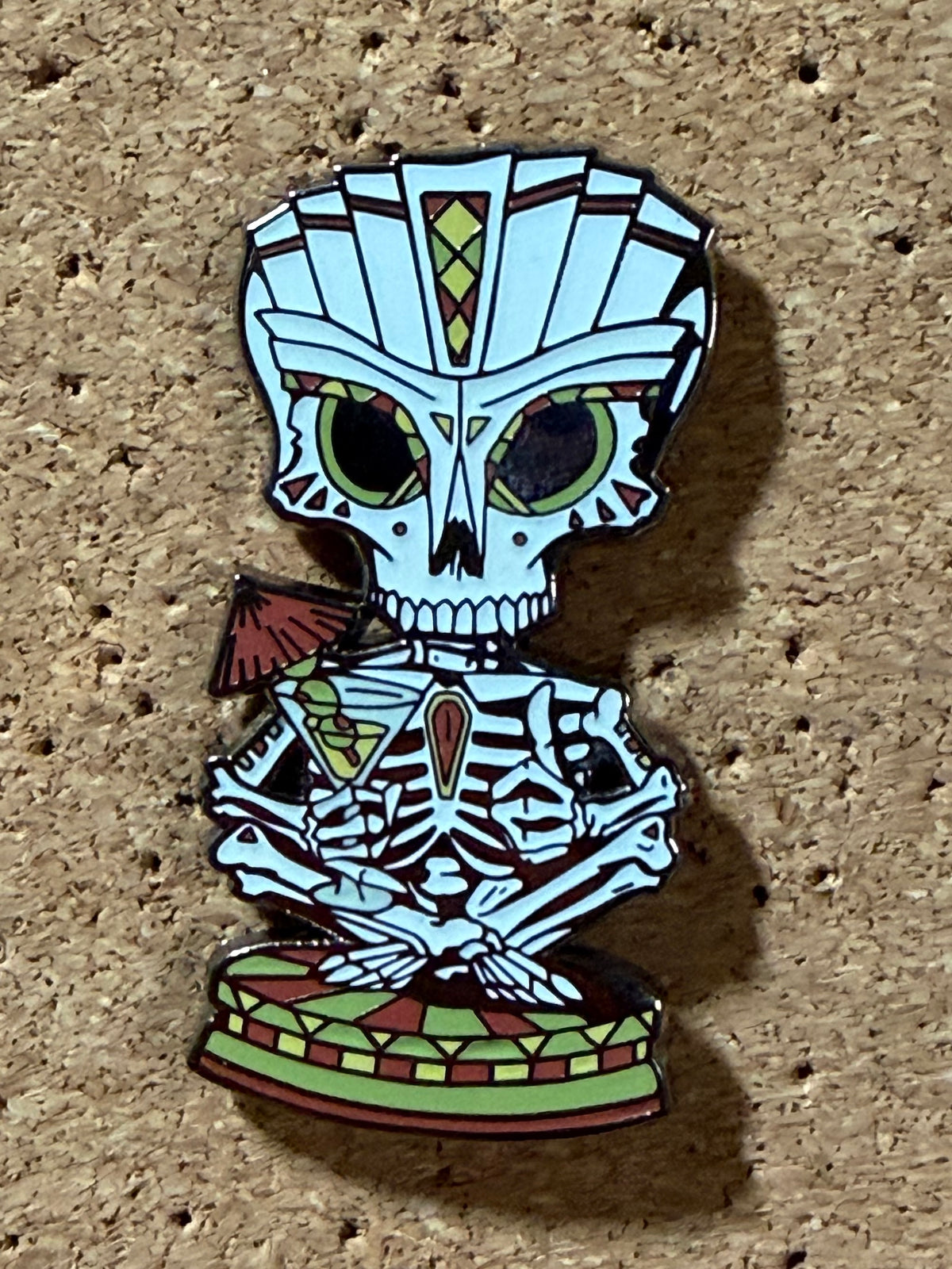 Skeleton Cocktails|  Freaky Tiki Collection | Enamel Pin