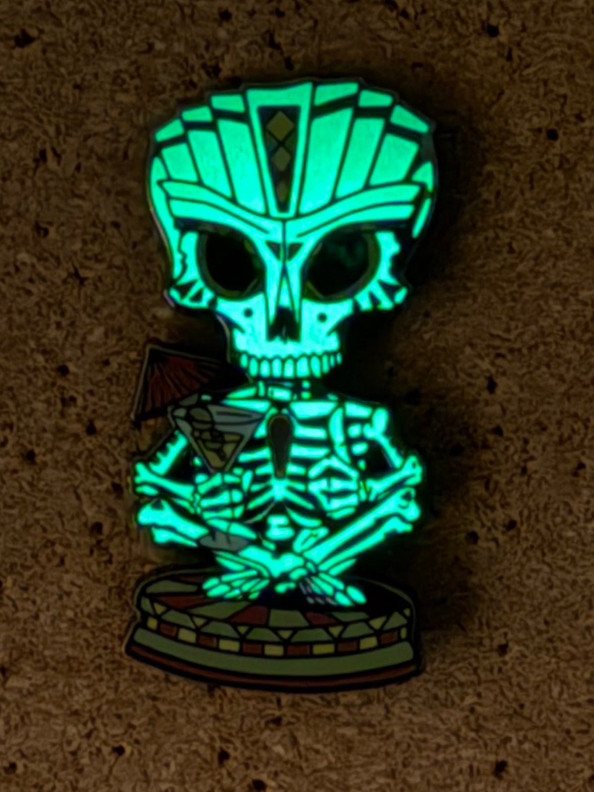 Skeleton Cocktails|  Freaky Tiki Collection | Enamel Pin