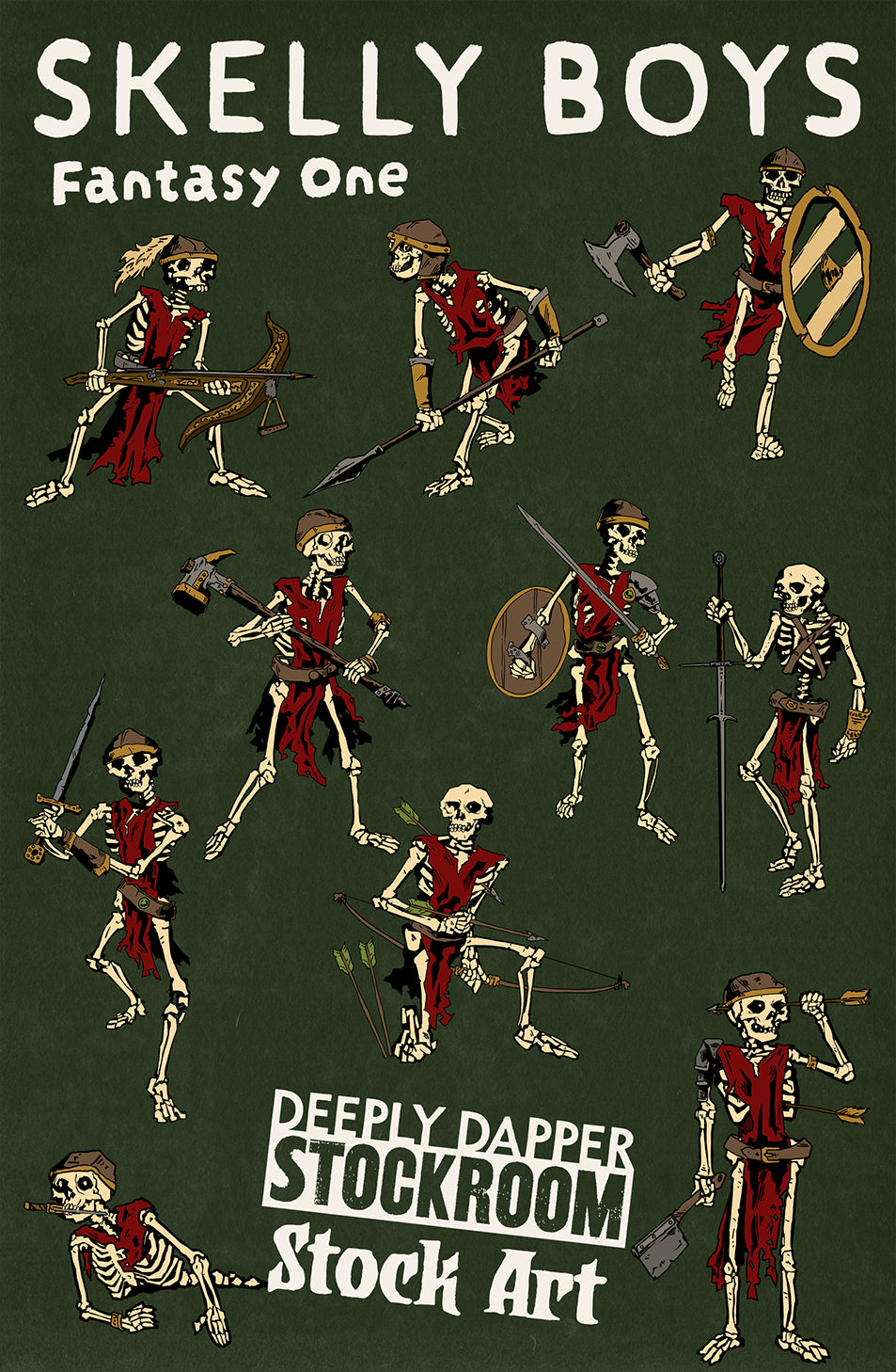 Stock Art: Skelly Boys Fantasy 1