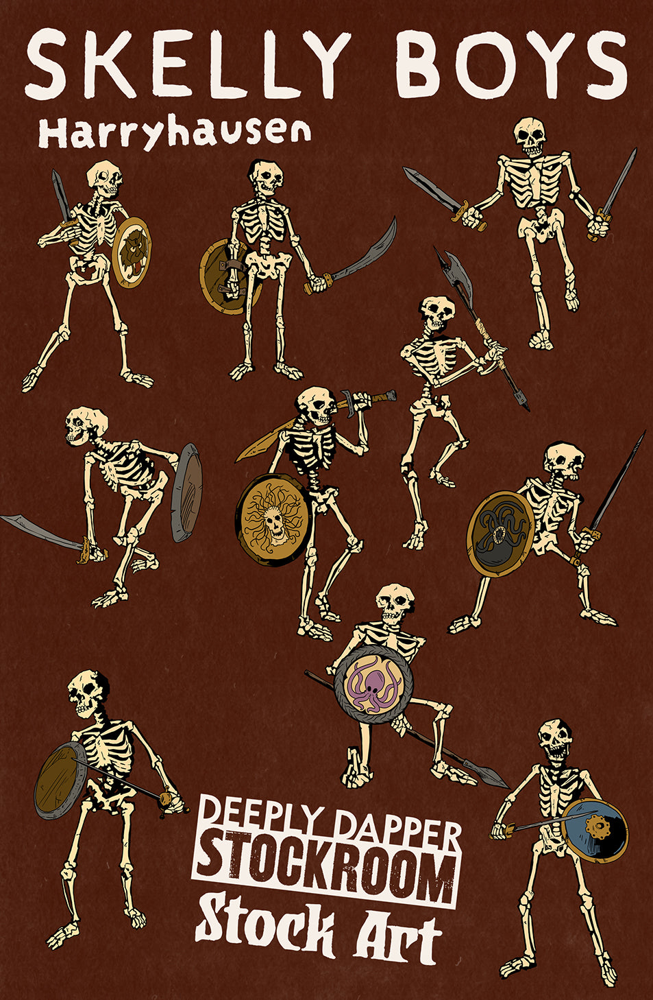 Stock Art: Skelly Boys Harryhausen