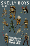 Stock Art: Skelly Boys Sci-Fi