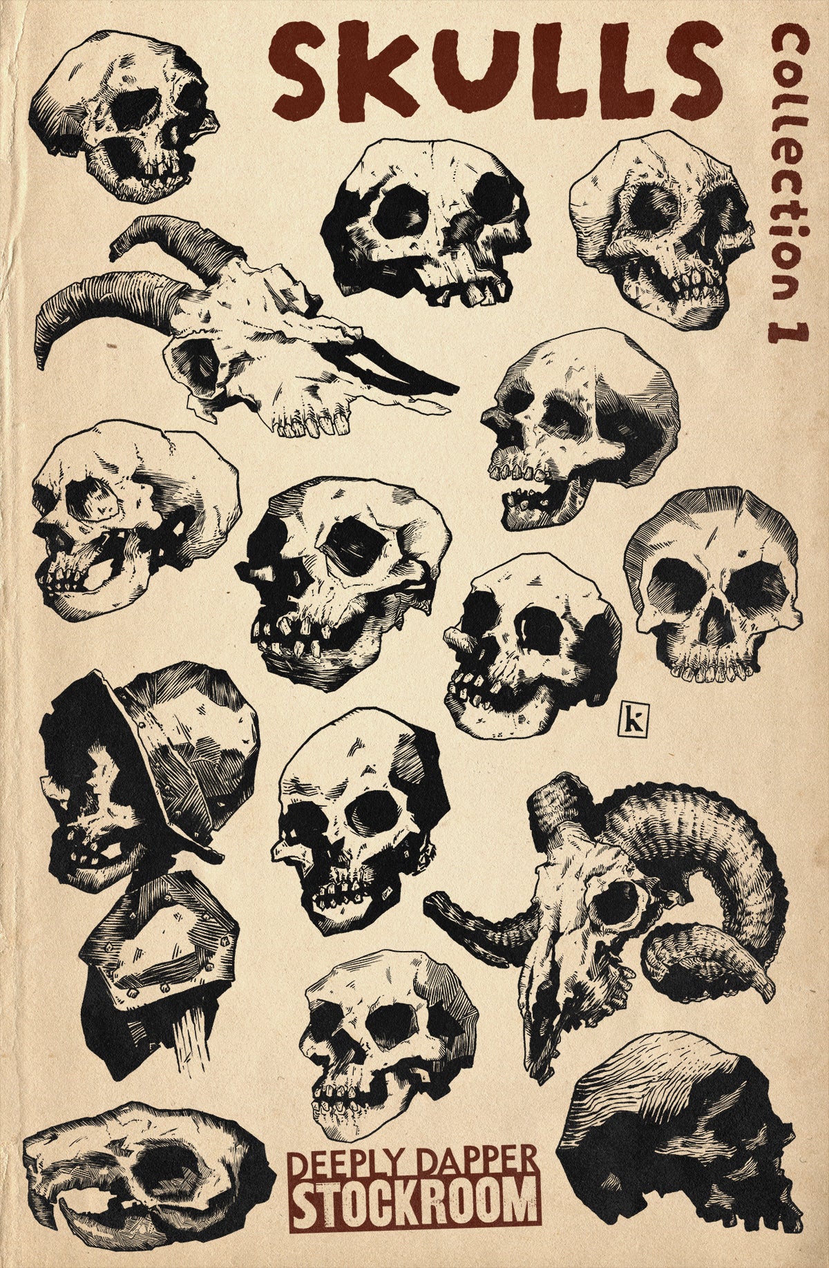 Stock Art: Skulls Collection 1