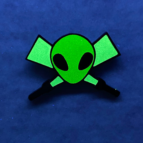 Little Green Men | Glow In The Dark Alien | Enamel Pin