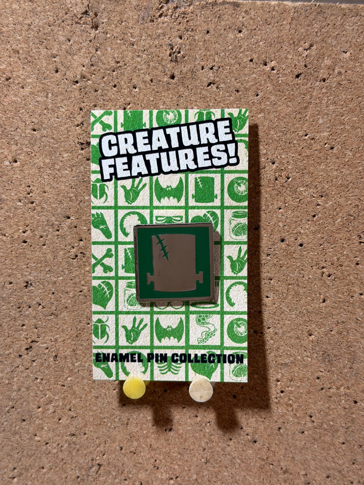 Frankenstein's Head |  Creature Features | Enamel Pin