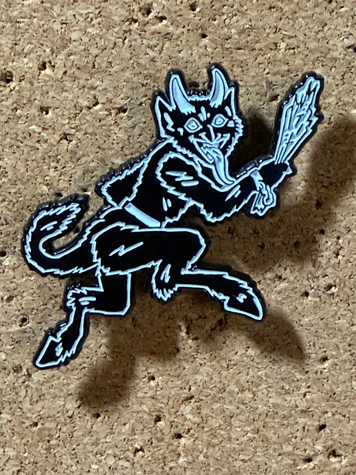 Running Krampus | 2021 Holiday Horrors | Enamel Pin