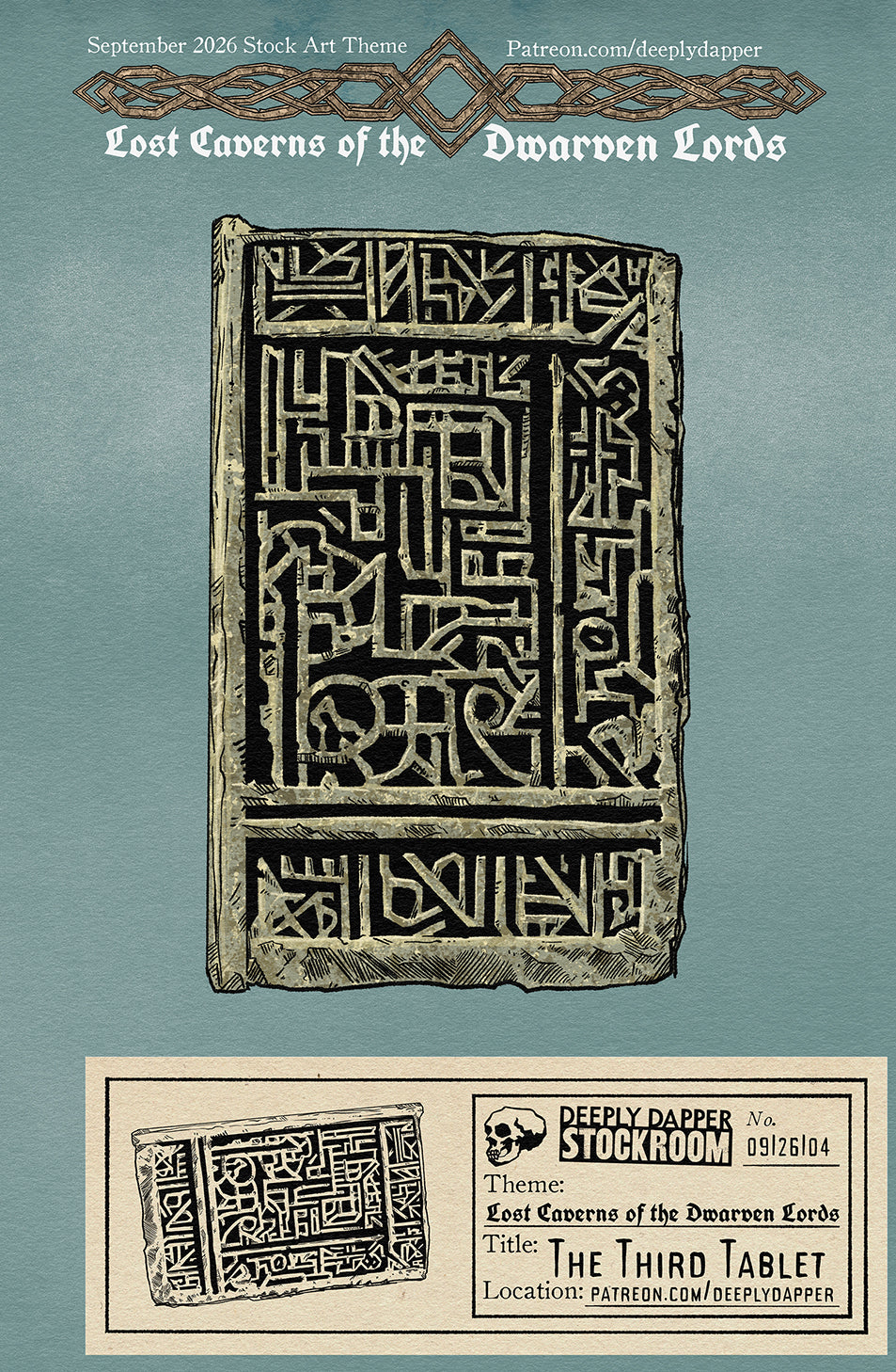 Stock Art: The Third Tablet | Lost Caverns of the Dwarven Lords #4
