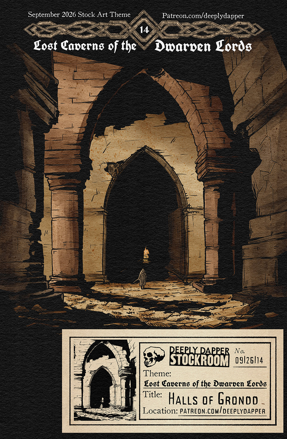Stock Art: The Halls | Lost Caverns of the Dwarven Lords #14